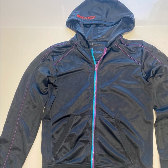 Spyder Black Jacket with Pink and Purple Accents - Picture 1 of 4